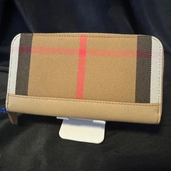 Burberry Large Zip-Around House Check Wallet - Italian Made | NWT - Picture 3 of 5